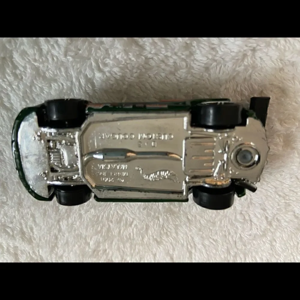 2001 Hotwheels Custom Cougar Green W Clear Hood.
